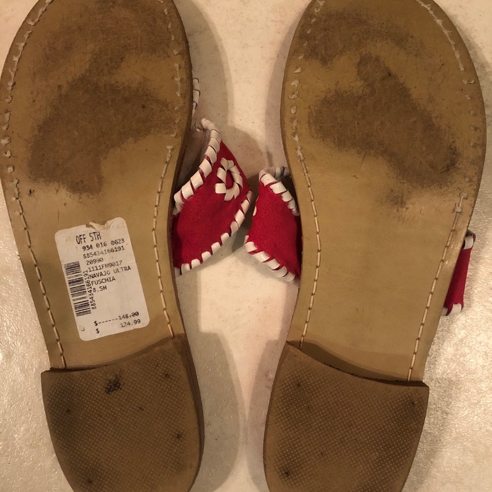 Fuschia Jack Rogers Navajo Sandals, Size 8